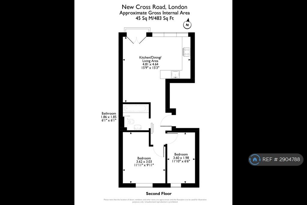 2 bedroom flat for rent