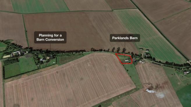 Close to barns with planning permission.