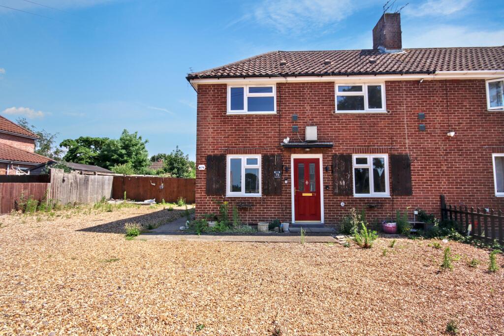 3-bed semi-detached on 79 Eriswell Road, Lakenheath, Suffolk, IP27 9AH, £140,000