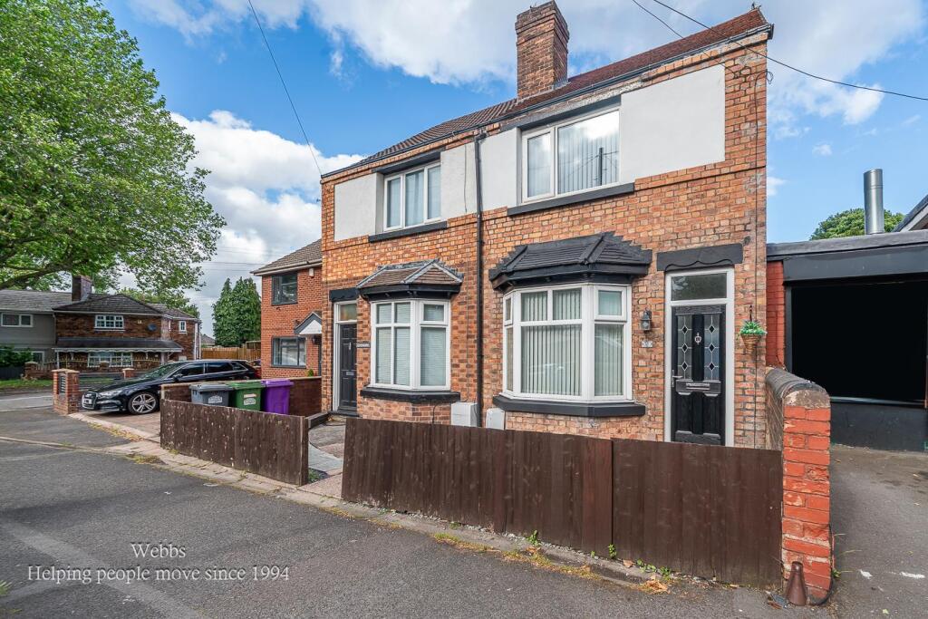 2-bed semi-detached on Green Lanes, Bilston, £160,000