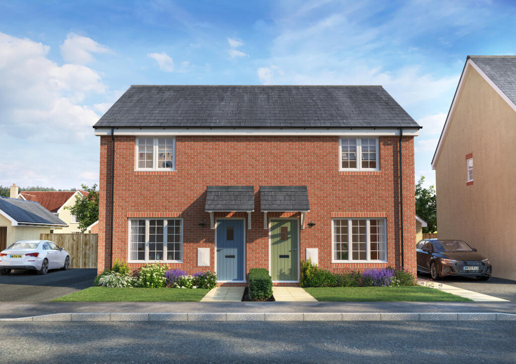 2-bed semi-detached on Neroche Meadows, Broadway, Ilminster, Somerset, £217,000