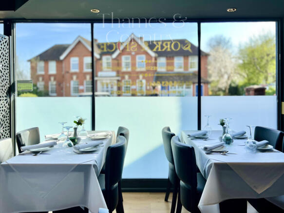 VIEW FROM RESTAURANT WINDOW SEATS
