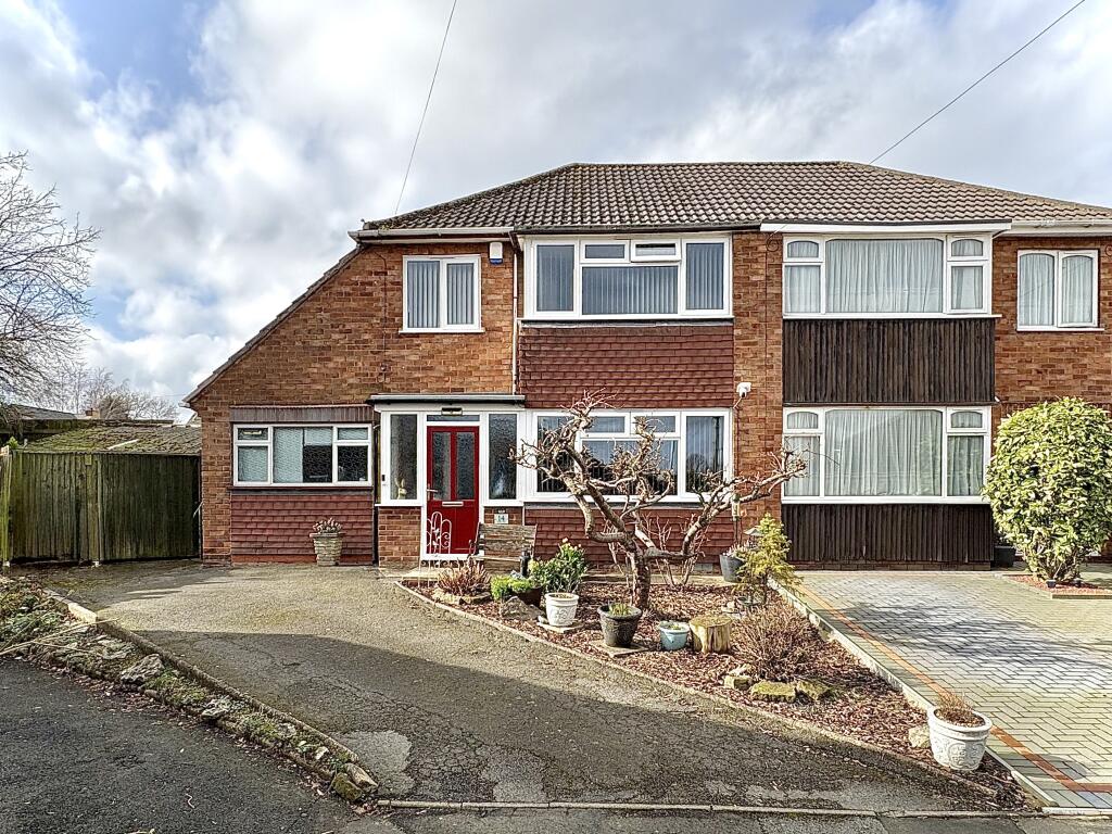 3-bed semi-detached on Carlton Close, Dudley, DY1 4PF, £289,000