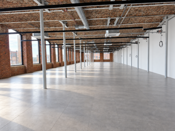 Open plan office space in restored victorain mill, wigan
