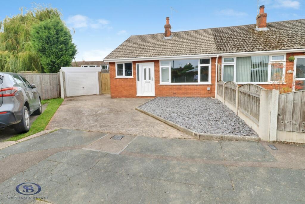 2-bed semi-detached on Addison Close, Wistaston, Crewe, £164,250
