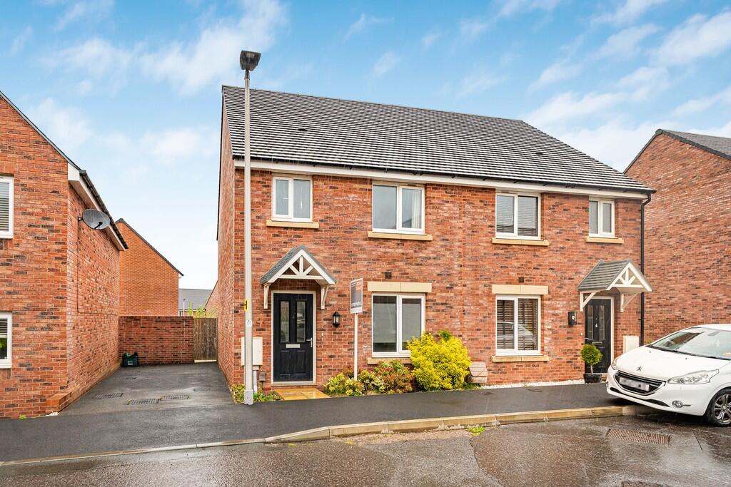 3-bed semi-detached on Radfords Turf, Cranbrook, EX5 7DX, £275,000