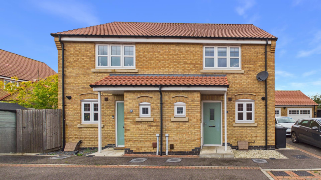 2-bed semi-detached on Bramble Close, Newborough, Peterborough, £220,000