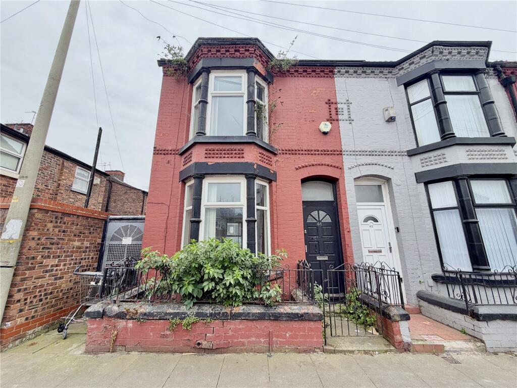 3-bed terraced on Mildmay Road, Bootle, L20, £95,000