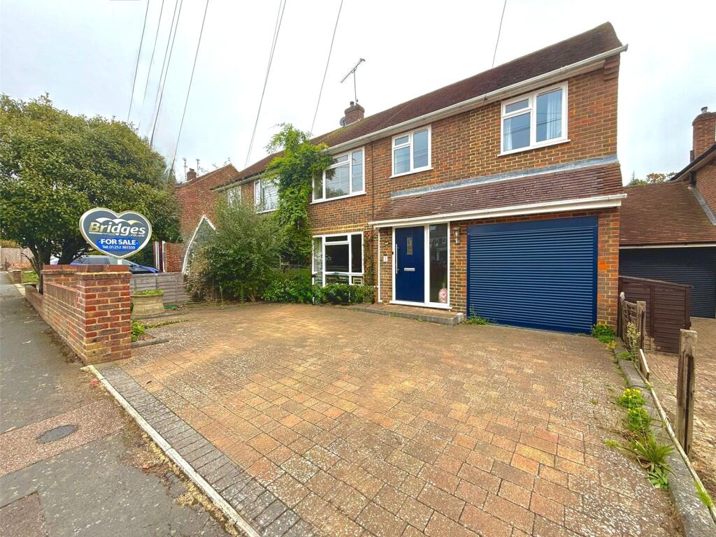 4-bed semi-detached on Gorse Road, Frimley, Camberley, Surrey, GU16, £490,000