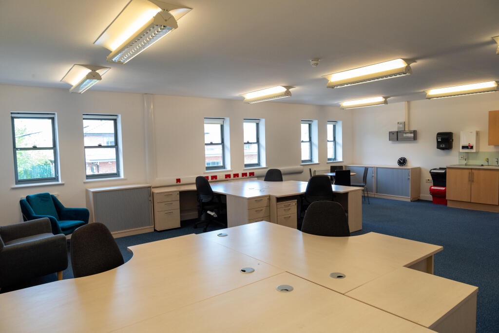 9 desk office