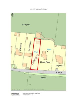 Land on the east side of The Felthams - Promap-pag