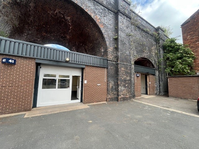 The front of an arch.