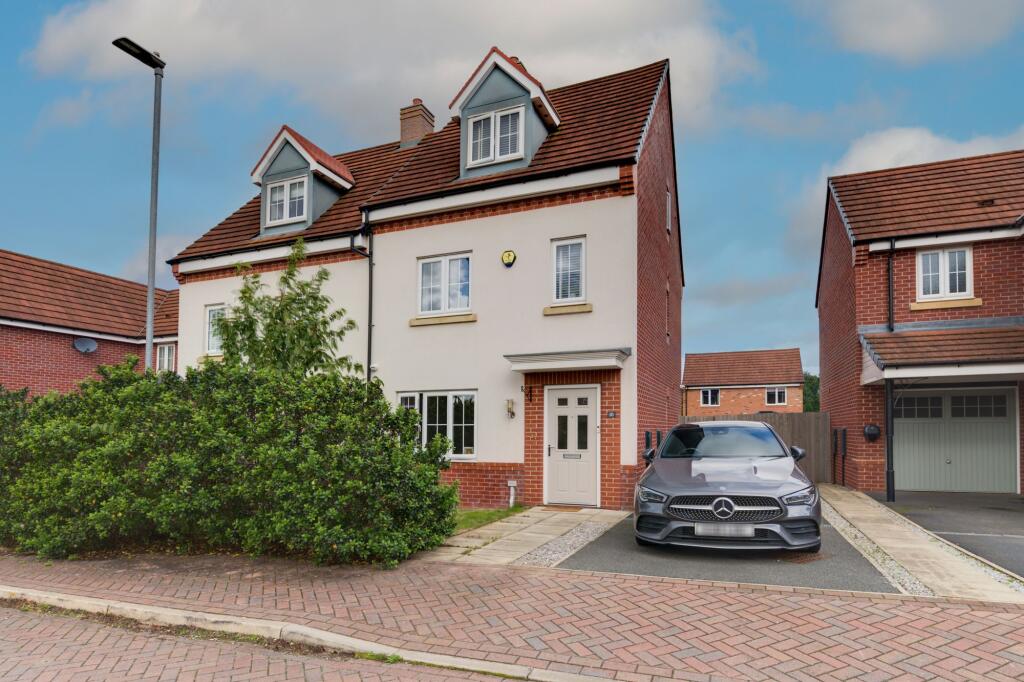 4-bed semi-detached on Harry Houghton Road, Sandbach, CW11, £305,000
