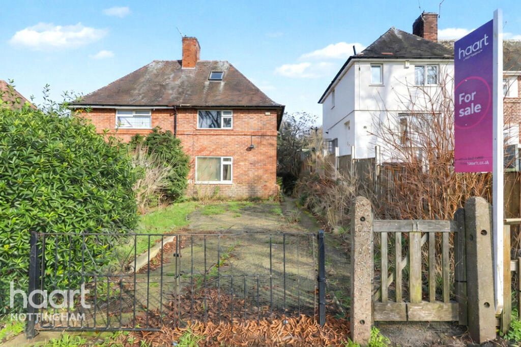 2-bed semi-detached on Greenwood Road, Colwick, Nottingham, £160,000