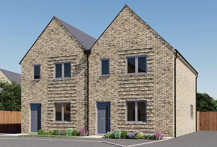 2-bed semi-detached on Monument Way, Priors Hall Park, Corby, £295,000
