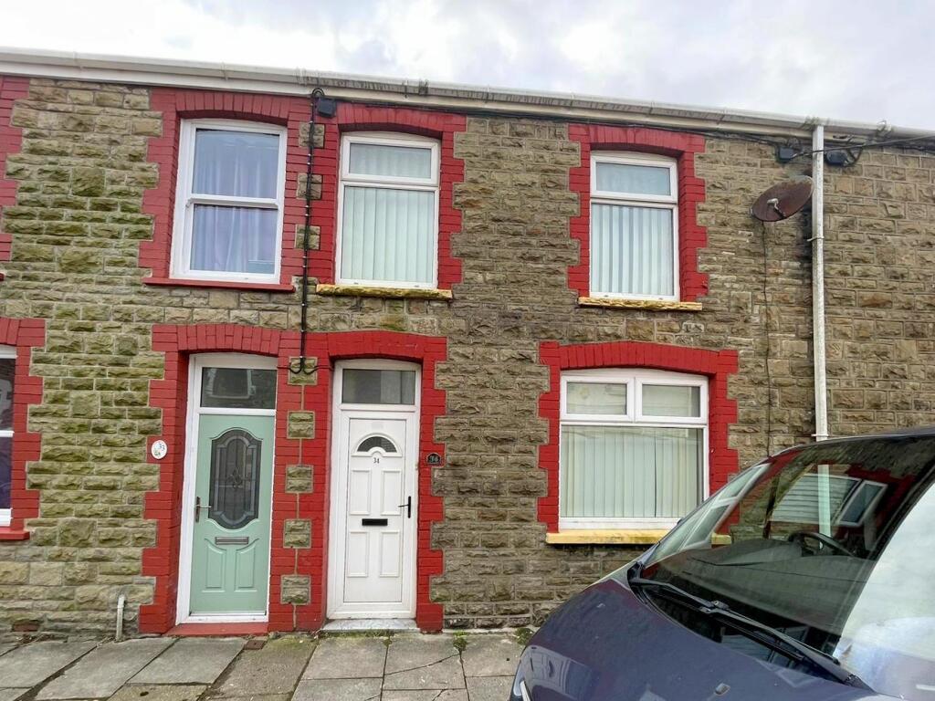 3-bed terraced on Gelli Street, Caerau, Maesteg, £84,995
