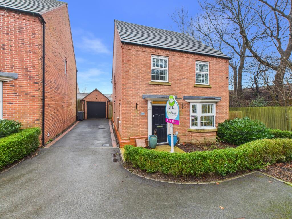 4-bed detached on Grant Court, Coalville, Leicestershire, LE67, £290,000