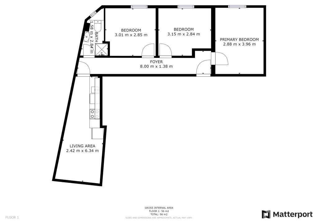 3 bedroom apartment for rent