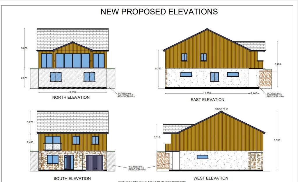 Plot for 3 Detached Houses, Zelah - View 3