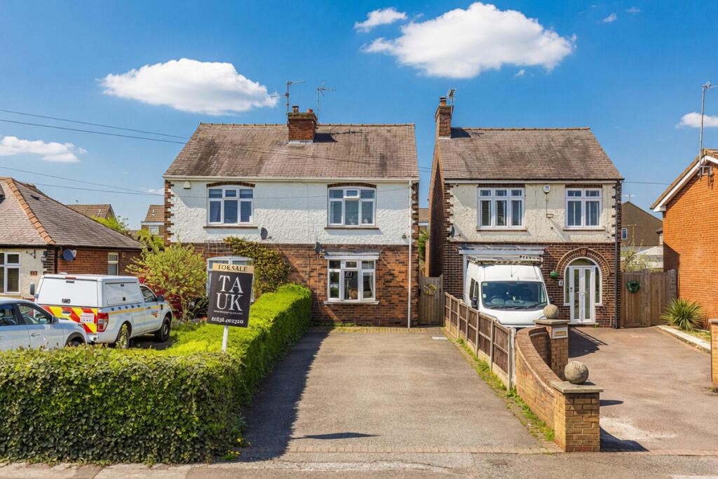 2-bed semi-detached on Commonside, Selston, NG16, £200,000