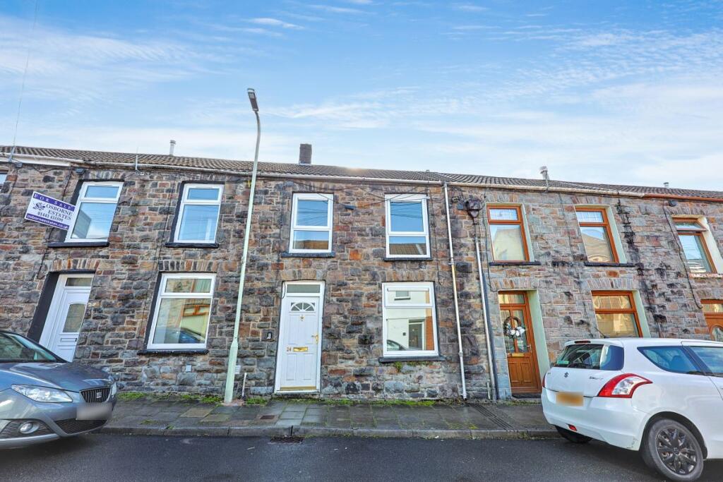 3-bed terraced on 24 Treharne Street, Pentre, Mid Glamorgan, CF41 7HX, £45,000