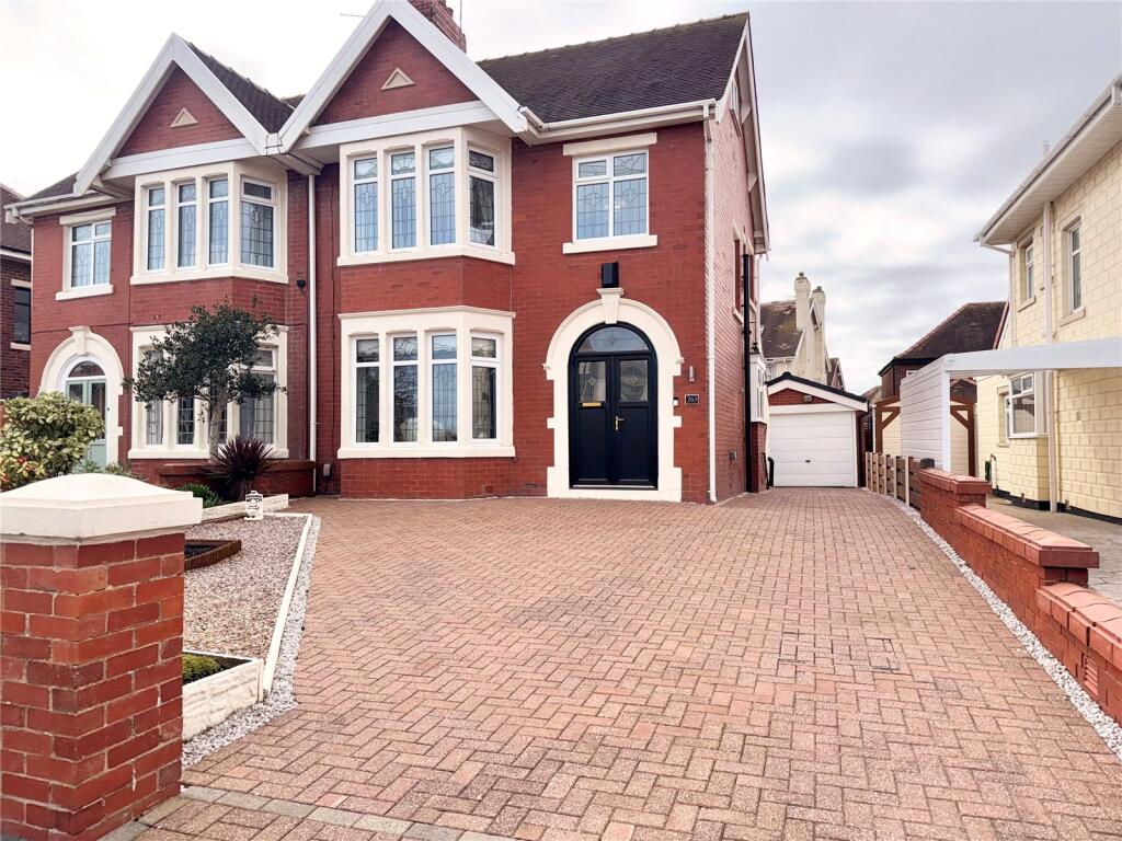 3-bed semi-detached on Norbreck Road, Thornton-Cleveleys, Lancashire, FY5, £260,000