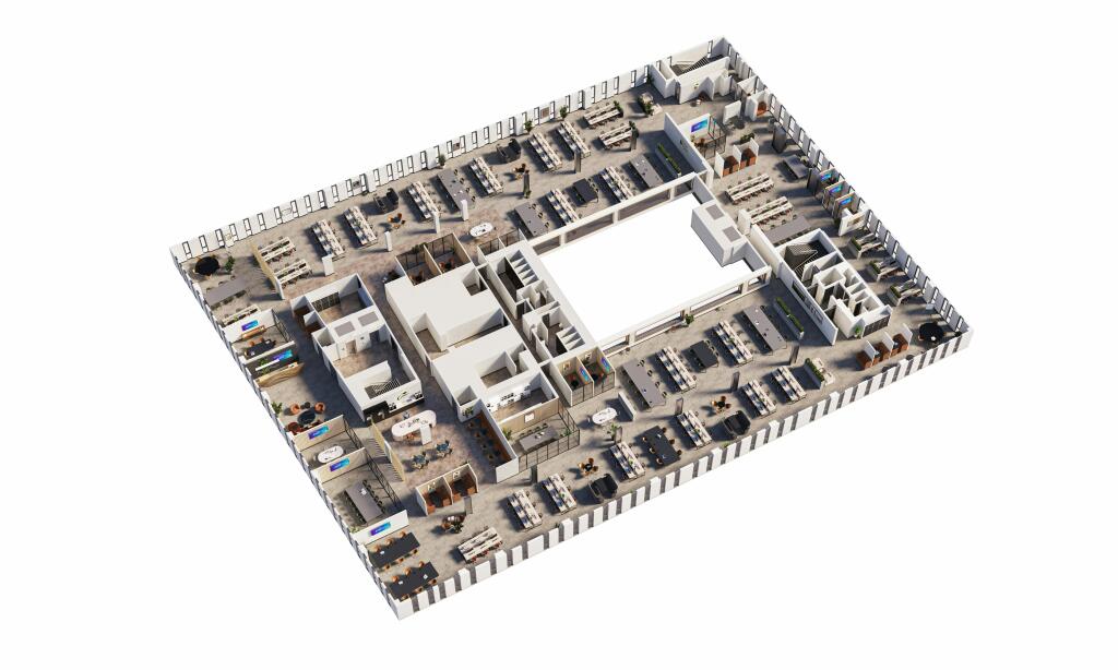 Centre City, 7 Hill Street, Birmingham - 4th Floor 3D Plan