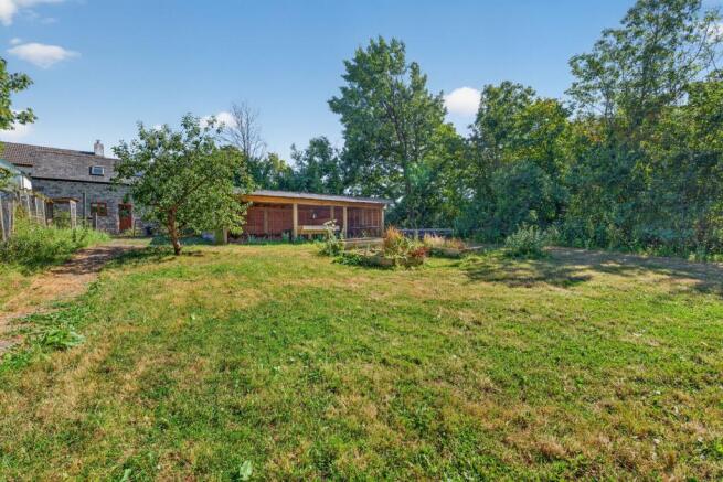 Rear Garden with Large Shelter