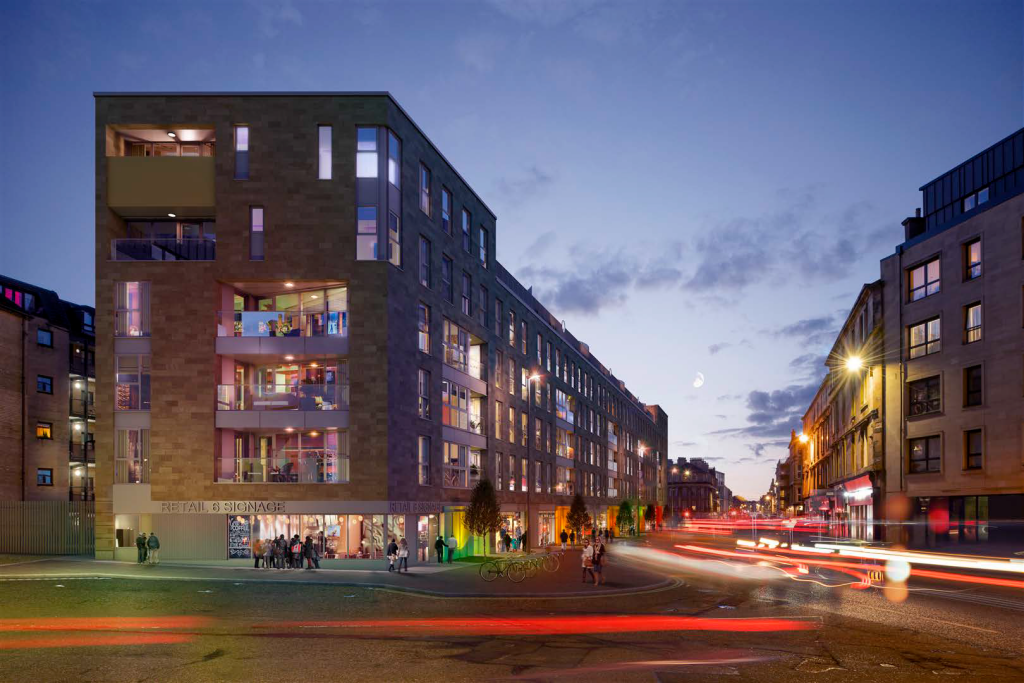 1-bed flat on Plot 19 – The Argyle, The 945, 945 Argyle Street, Finnieston, G3 8JG, £305,000
