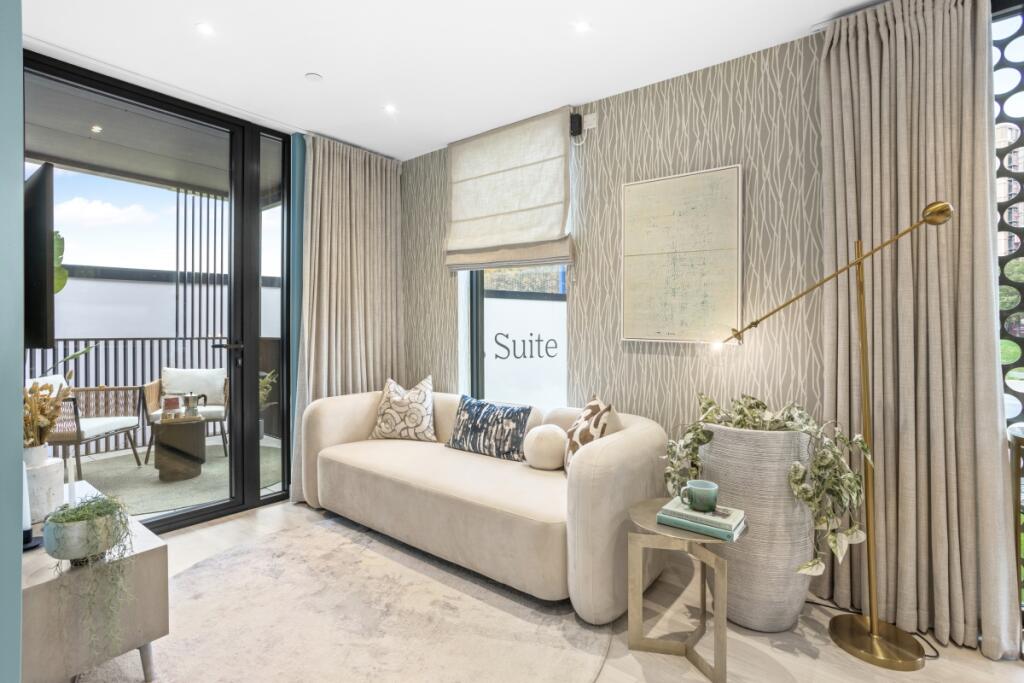 2-bed apartment on Woodget Heights, West Parkside Greenwich SE10, £590,000