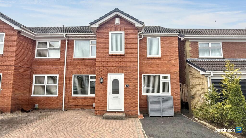 4 bedroom semi-detached house for sale in West Pastures, Ashington ...