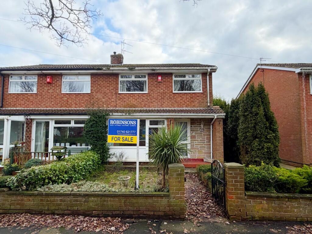 3-bed semi-detached on Cragside, Sedgefield, Stockton-On-Tees, £170,000