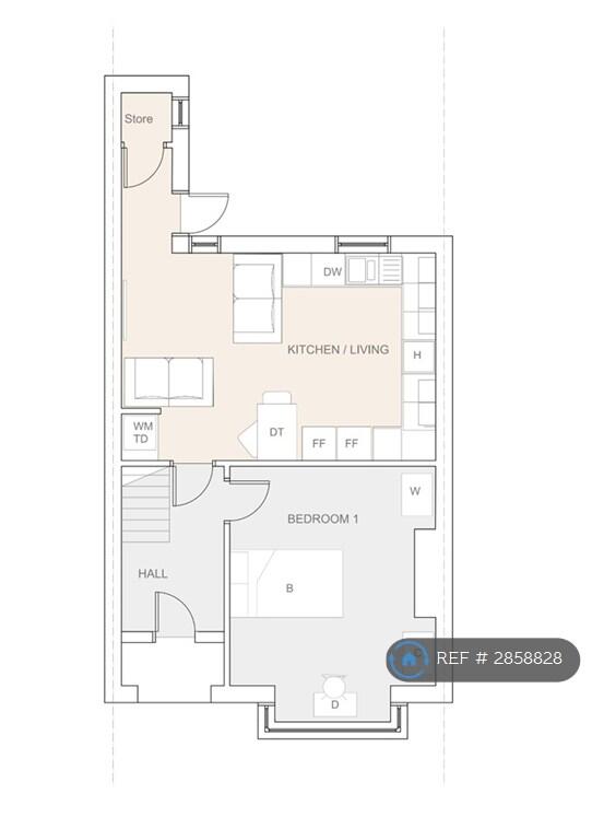 1 bedroom house share for rent