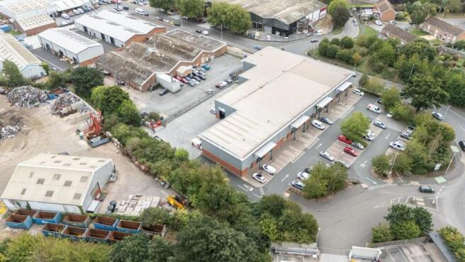 Photo 8. Aerial view Alphington Retail Park .