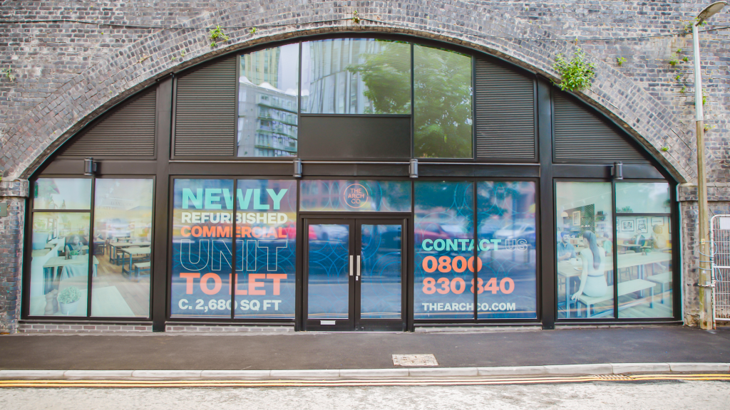 The front of an arch.