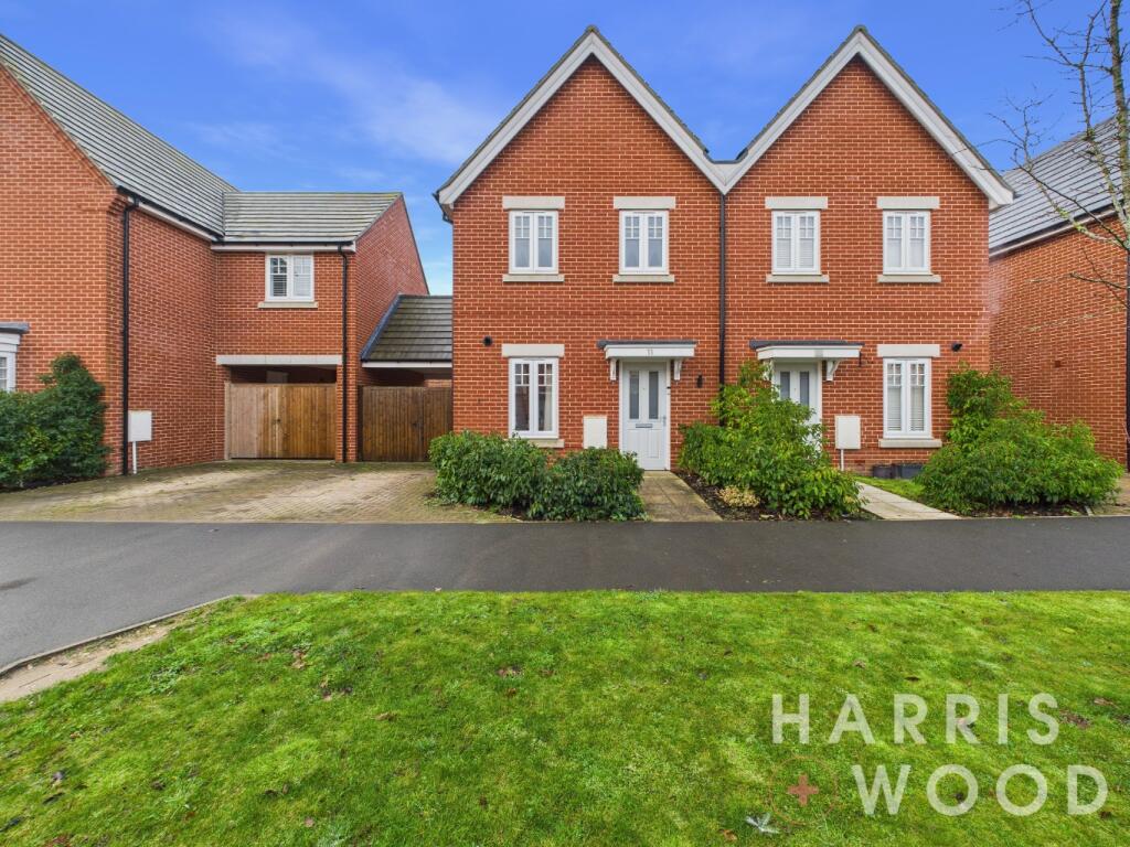 2-bed semi-detached on Burton Way, Stanway, Colchester, Essex, CO3, £300,000