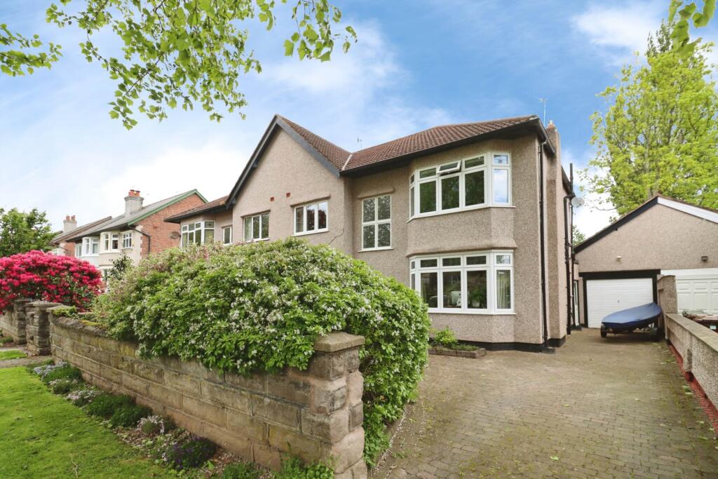 4-bed semi-detached on Princes Boulevard, Higher Bebington, £475,000