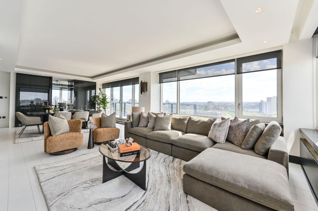 3-bed flat on The Belvedere, Chelsea Harbour, London, SW10, £2,500,000