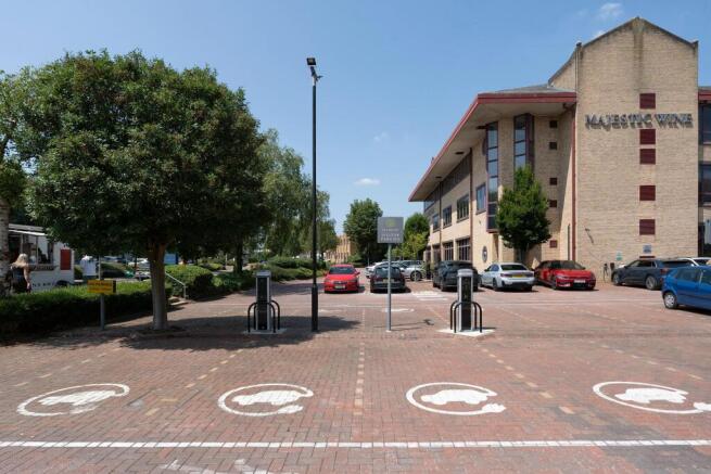 Visitor parking and EV points