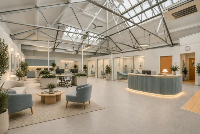Modern Loft-Style Clinic Reception and Workspace.png