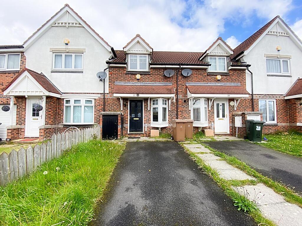 2-bed terraced on Oakham Gardens, North Shields, £100,000