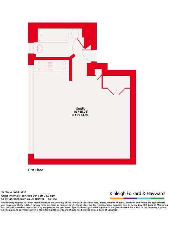 Studio flat for rent
