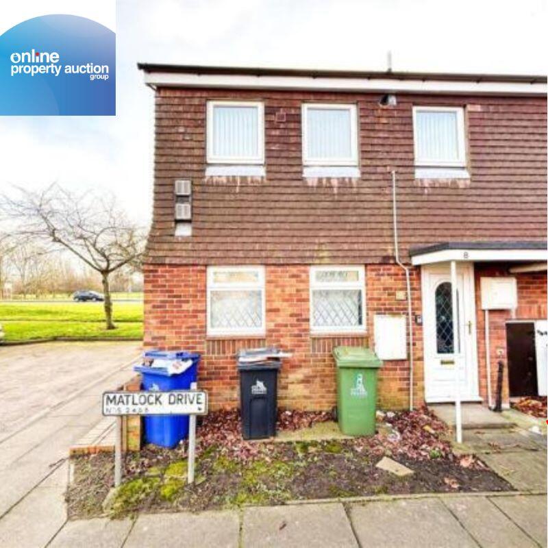 2-bed flat on 8 Matlock Drive, Grimsby, South Humberside, DN37 9LY, £25,000