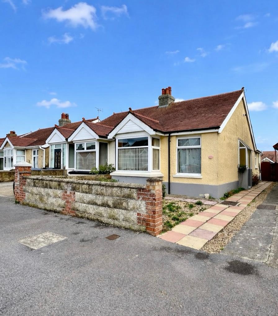 2-bed semi-detached on Arundel Road, Gosport, PO12, £235,000