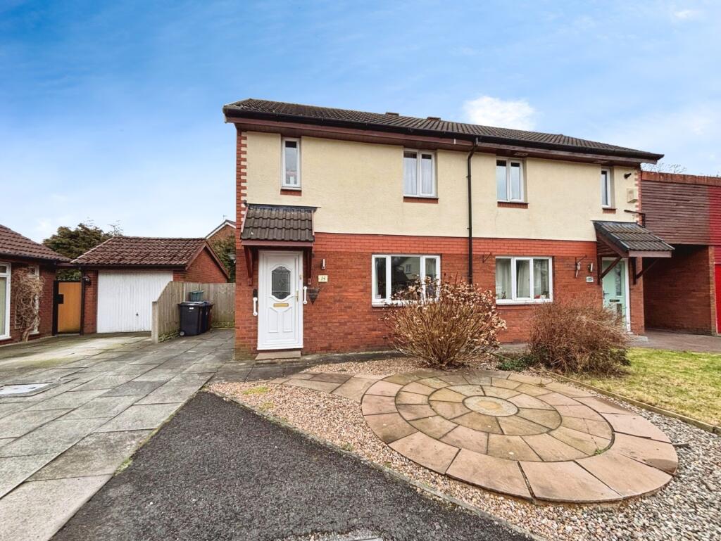 2-bed semi-detached on Sage Court, Penwortham, Preston, Lancashire, PR1, £82,500