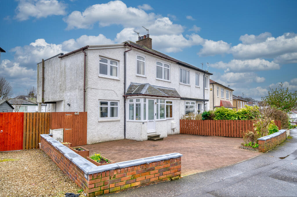 4-bed semi-detached on Ravenscliffe Drive, Giffnock, Glasgow, G46, £370,000