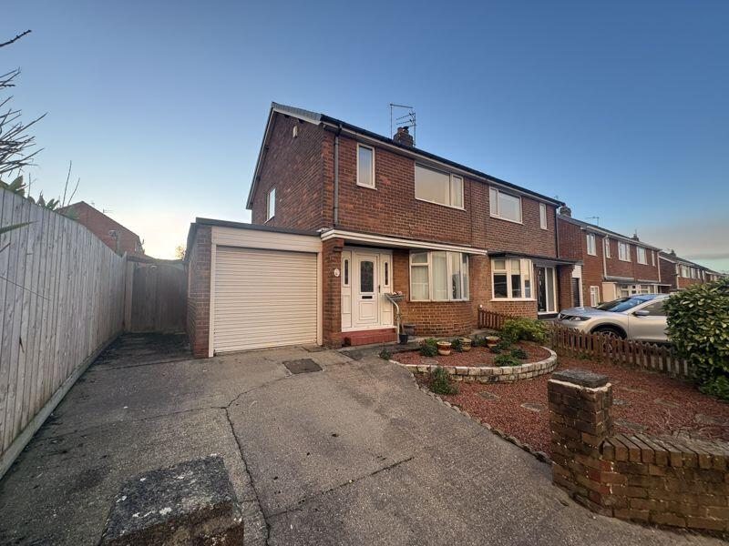 3-bed semi-detached on Astley Gardens, Whitley Bay, £250,000