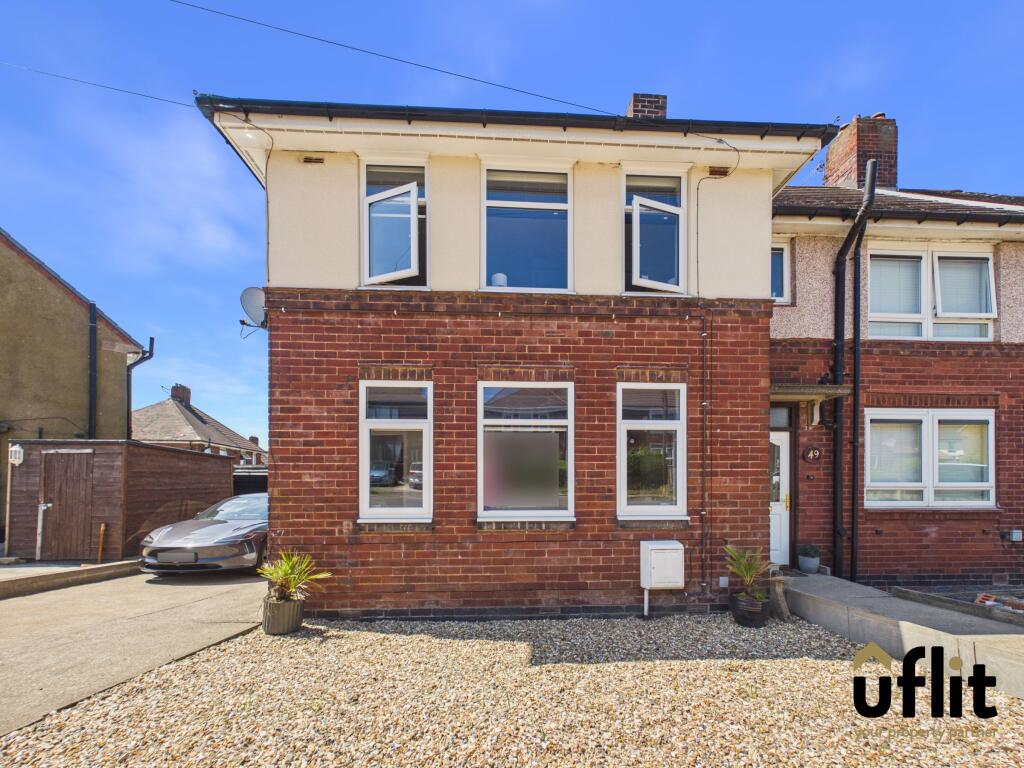 3-bed semi-detached on Barrie Crescent, Sheffield, £180,000