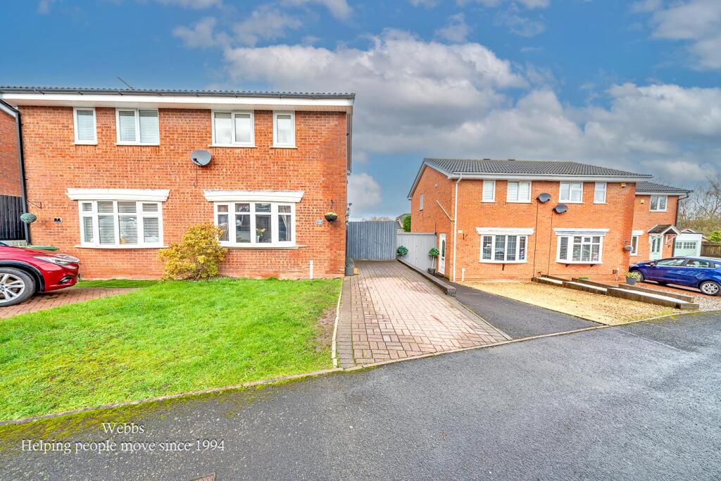 2-bed semi-detached on Elder Close, Heath Hayes, Cannock, £220,000