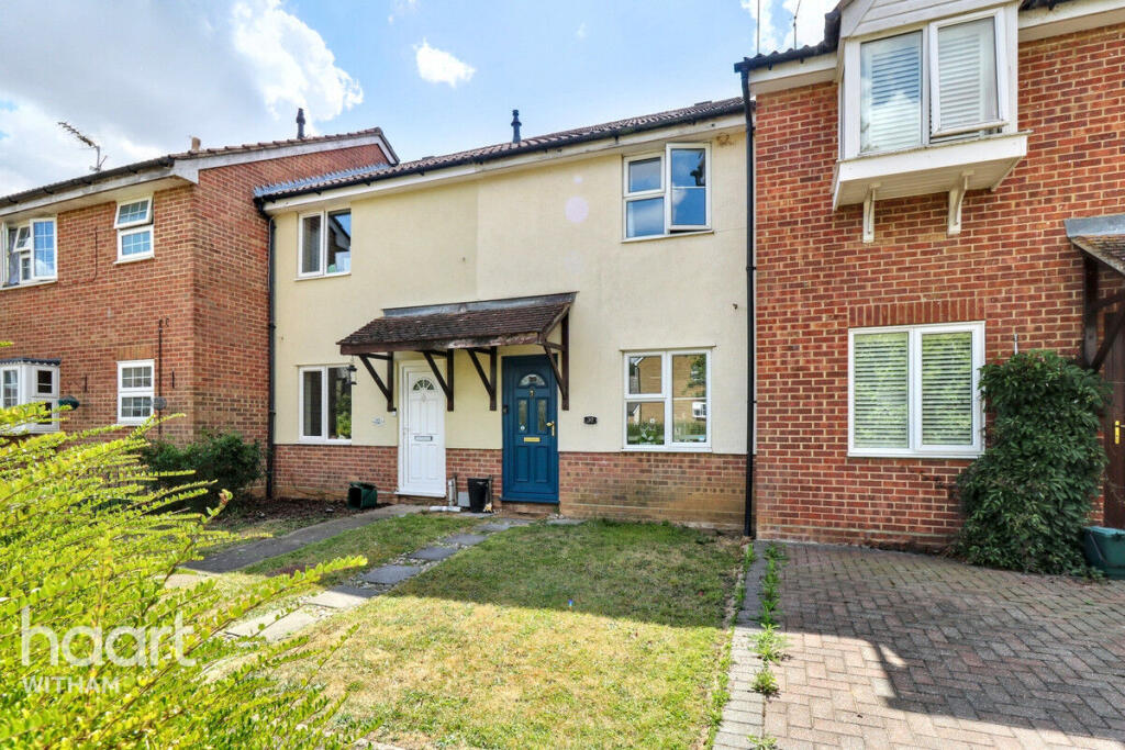 2-bed terraced on Elderberry Gardens, Witham, £270,000